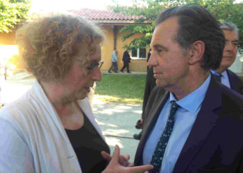 Muriel Pénicaud et Renaud Muselier jeudi 28 juin à l'Ecole de la 2e chance à Marseille (photo JFE/Gomet')