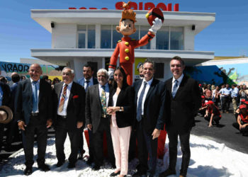 Inauguration du parc Spirou le 1er juin dernier (Photo Franck Pennant)