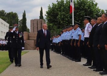 Gérard Collomb était déjà dans la métropole à Aix le 28 juin dernier pour une cérémonie à l'Ensop (Photo @GerardCollomb)