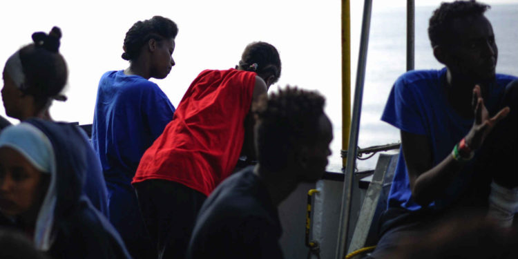 Crédit photo : Guglielmo Mangiapane / SOS Méditerranée).