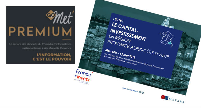 Etude France Invest : le capital investissement en région Paca en 2017