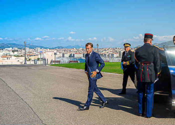 Emmanuel Macron au Pharo à Marseille en septembre 2018 (Archives Gomet'/JYD)