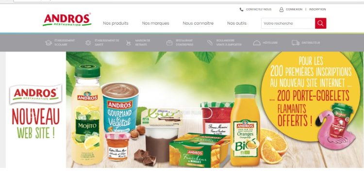 Highco Shopper lance le nouveau site d’Andros Restauration