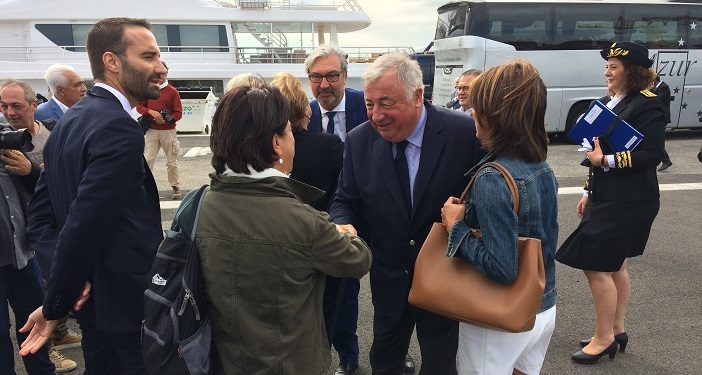 Gérard Larcher est venu salué le succès des chantiers navals de La Ciotat