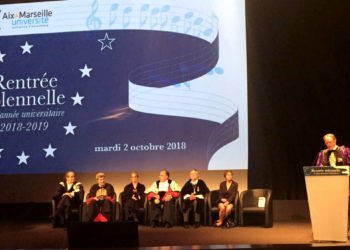 Yvon Berland et les recteurs des universités partenaires d'Amu (Photo JFE/Gomet')