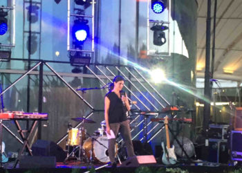 Pascale Chevalier à thecamp lors de la soirée anniversaire de la première année d'ouverture en septemb