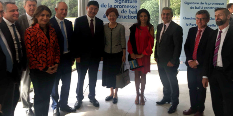 M. Que et son épouse, avec notamment Christine Cabau-Woehrel et Martine Vassal, la présidente de la Métropole et du département (Photo JFE/Gomet')