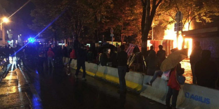 Depuis le début des travaux, les incidents sur la place Jean Jaurès se multiplient (Photo DR).