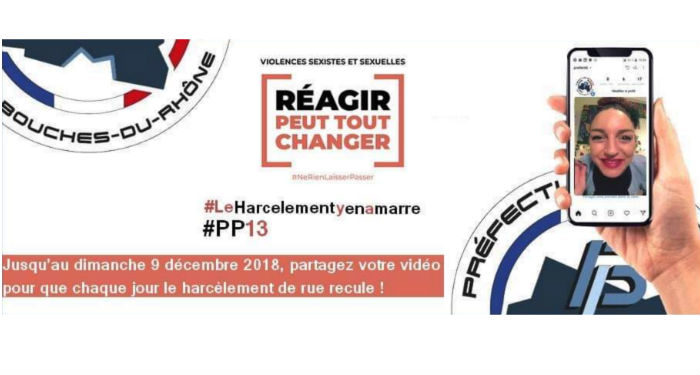 La préfecture de police des Bouches-du-Rhône lance un concours vidéo « Stop au harcèlement de rue »