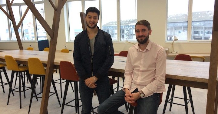 Tarik Mouamenia et Jean Sebastien Gras, les deux fondateurs de Healphi, dans leurs nouveaux locaux chez Obratori