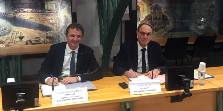 Aix Marseille Université et l'Institut de l’économie circulaire signent un partenariat