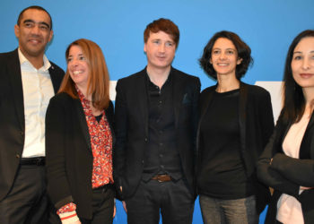 Bertrand Mas-Fraissinet et les quatre députés LREM des circonscriptions de Marseille (Photo NK/Gomet')