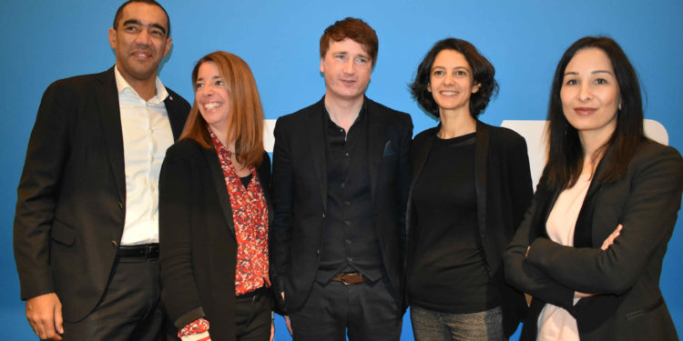 Bertrand Mas-Fraissinet et les quatre députés LREM des circonscriptions de Marseille (Photo NK/Gomet')