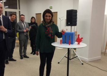 Martine Vassal en visite à l'accélérateur M mardi 22 janvier