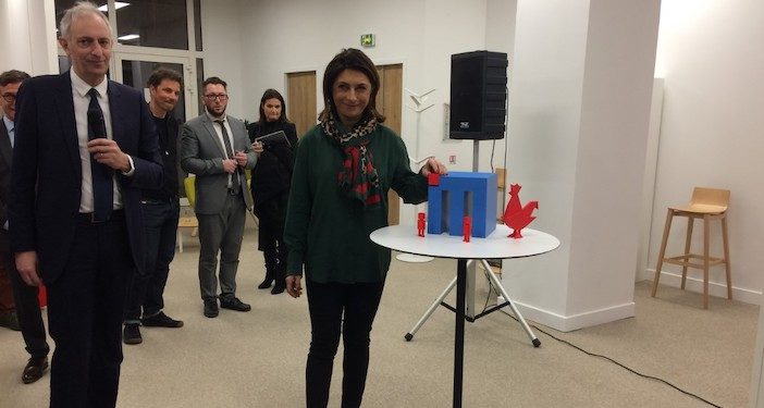 Martine Vassal en visite à l'accélérateur M mardi 22 janvier