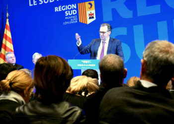 Renaud Muselier lors de ses voeux à la presse vendredi 11 janvier (Photo Gomet')