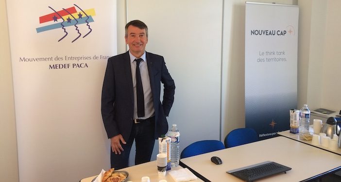 Jean-Luc Monteil, président du Medef Paca et du think tank Nouveau Cap