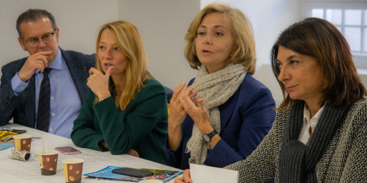 Bruno Gilles, Sabine Bernasconi, Valérie Pécresse et Martine Vassal à Marseille le 8 mars