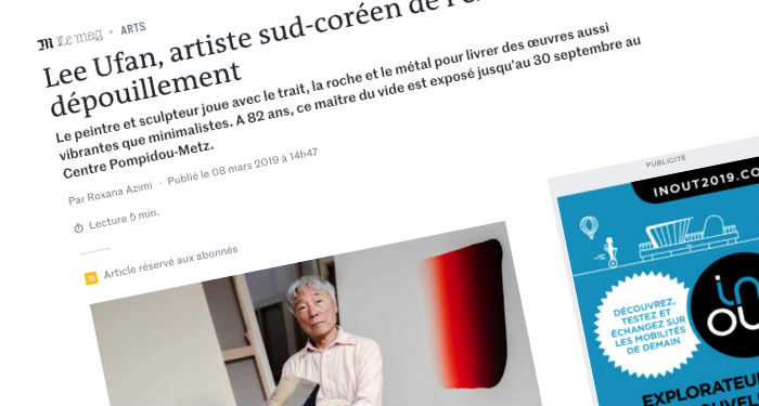 Zidane, Mélenchon, Edmonde Charles-Roux, Sade et… Lee Ufan