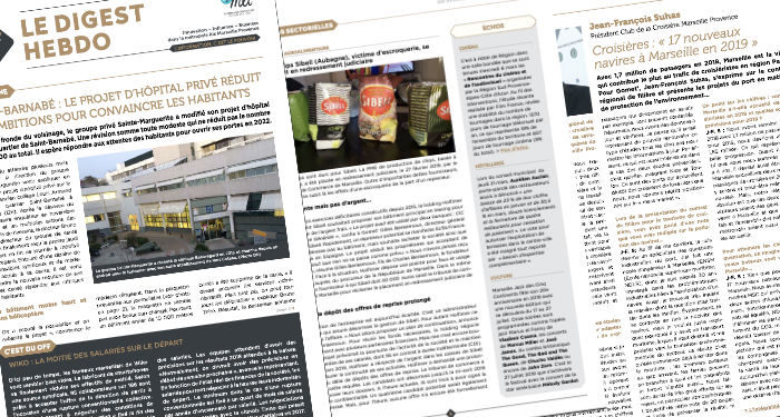 A la Une du Digest Hebdo 97 : Le projet d'hôpital privé de Marseille à Saint-Barnabé revoit sa copie
