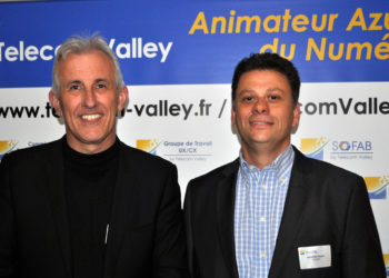 Frédéric Bossard (agence Wacan) et Franck Lavagna (Orange France), nouveaux co-présidents de Telecom Valley