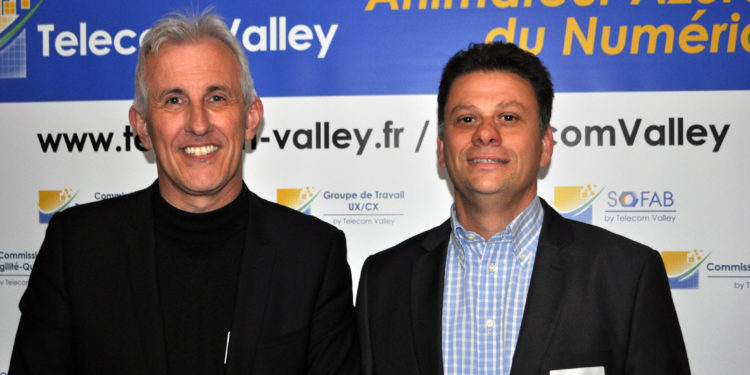 Frédéric Bossard (agence Wacan) et Franck Lavagna (Orange France), nouveaux co-présidents de Telecom Valley