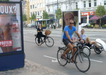 Le vélo, un mode de transport roi à Copenhague (Photo JFE/Gomet')