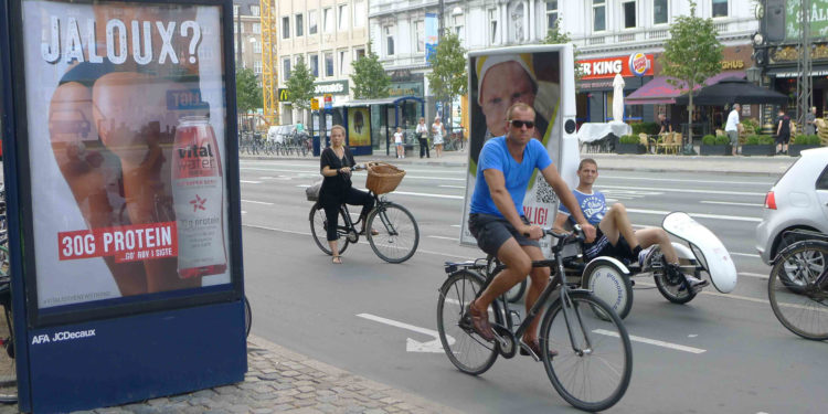 Le vélo, un mode de transport roi à Copenhague (Photo JFE/Gomet')