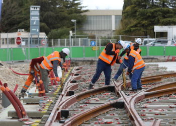 NGE réalise le chantier du tramway d'Avignon (crédit NGE)