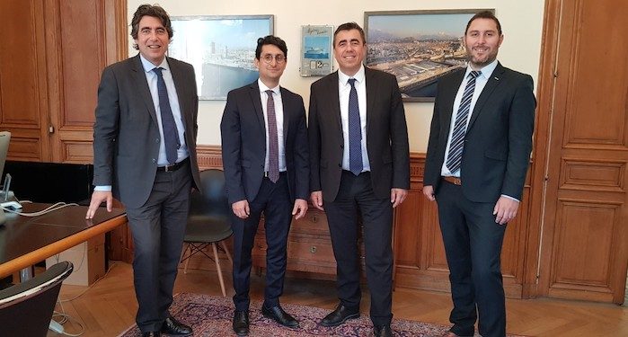 De g. à d : Nicolas Swaton, Yohann Derai, Bertrand Swaton et Benjamin Walliman