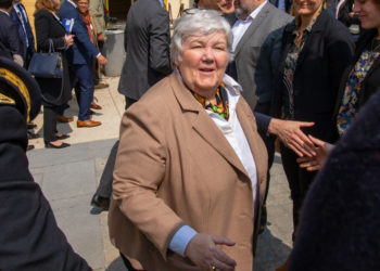 Avant d'aller dans le Vaucluse, Jacqueline Gourault était à Marseille avec le Premier ministre Edouard Philippe. (Photo JYD)