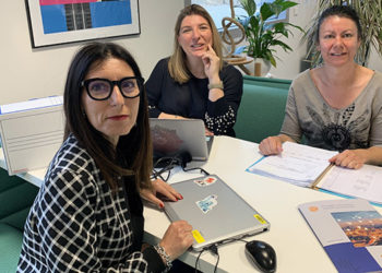 Anne-Florence Hachet et Pascale Pin sont les deux fondatrices de Palm'Data, et ont accueilli leur première employée il y a deux mois. (Photo Palm'Data)