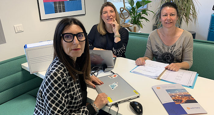 Anne-Florence Hachet et Pascale Pin sont les deux fondatrices de Palm'Data, et ont accueilli leur première employée il y a deux mois. (Photo Palm'Data)