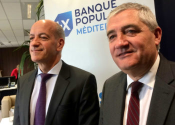 Christophe Bosson, directeur général et Philippe Henri, président (Crédit AP)
