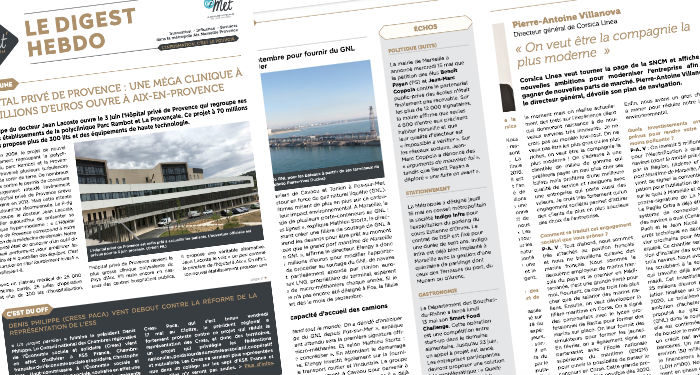 A la Une du Digest Hebdo 101 : Les coulisses du nouvel Hôpital privé de Provence
