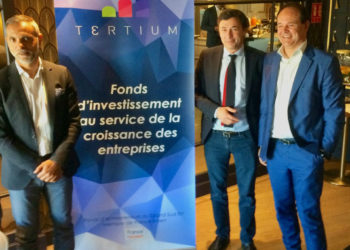 Les dirigeants de Tertium avec Gil Couyère, à droite (Photo CA).