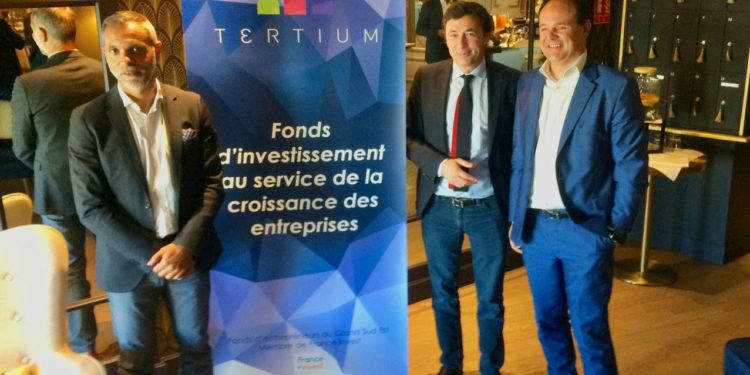 Les dirigeants de Tertium avec Gil Couyère, à droite (Photo CA).