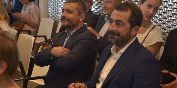 Jean-Philippe Agresti et Johan Bencivenga jeudi 11 juillet à la Tour La Marseillaise (Photo JYD/Gomet')