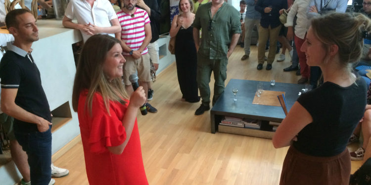 Laurence Olivier, directrice de Marseille Innovation, et Caroline Matte, responsable des programmes Start-Up au sein de l’équipe Platform Partnerships de Facebook. (Photo CA)