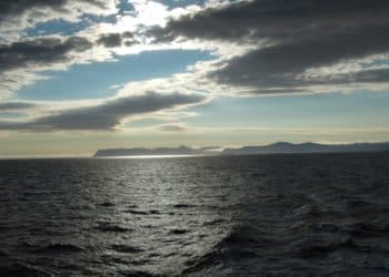 Vue mer Islande arctique