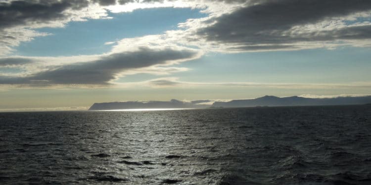 Vue mer Islande arctique