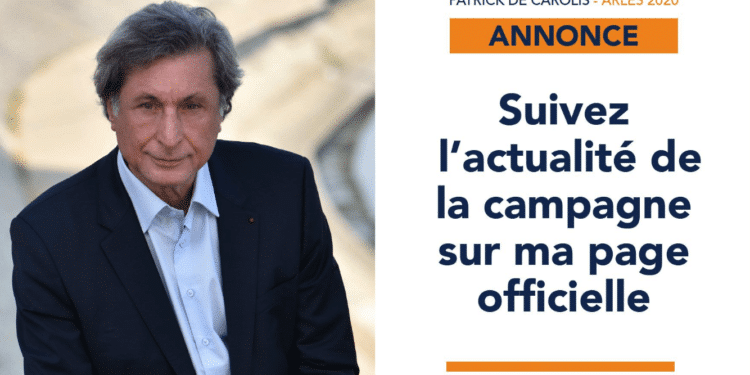 Patrick de Carolis a annoncé sa candidature sur les réseaux sociaux. (Crédit : capture d'écran Facebook)