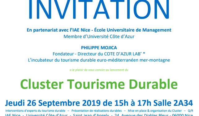 Cluster Tourisme Durable