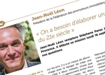 Jean-Noël Léon, le nouveau président de la Fédération des promoteurs immobiliers de Provence.