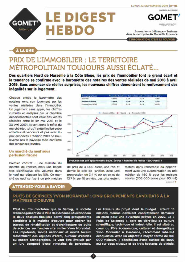 Le Digest Hebdo n° 113 - lundi 23 septembre 2019