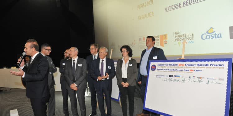 Les croisiéristes s'engagent à réduire la pollution à Marseille (Crédit DR)