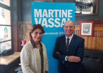 Martine Vassal et son porte-parole David Galtier