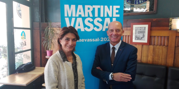 Martine Vassal et son porte-parole David Galtier