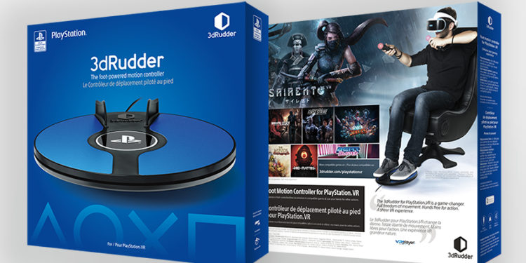 3D Rudder est vendu sous licence playstation comme un accessoire pour jouer en réalité virtuelle (Crédit DR)