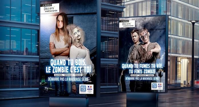 Wonderful (Montpellier) fait la campagne anti-addiction de l'agglomération de Béziers